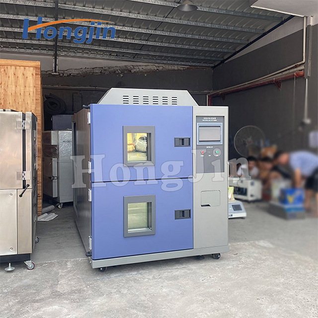 Buồng thử tác động nhiệt độ cao và thấp loại giỏ treo hai hộp