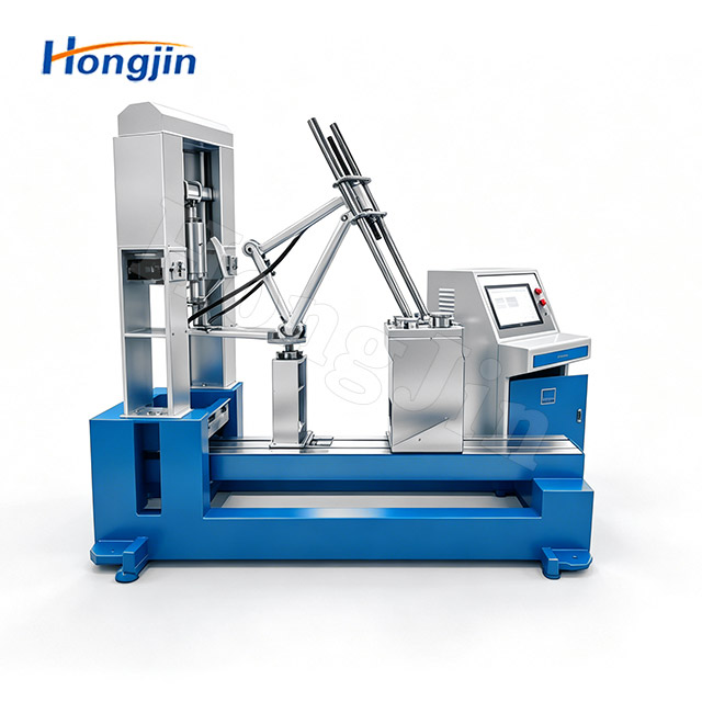 Máy thử mỏi tam giác sau khung xe